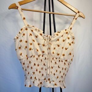 ~ Sienna Sky ~ ~size junior  medium~ ~cream base with sunflower details~